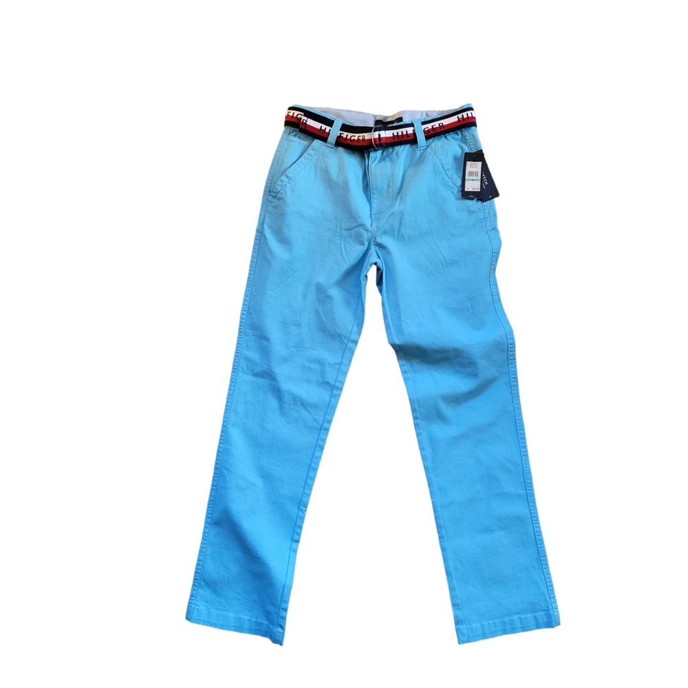 NWT $45 Tommy Hilfiger Boys Blue Grotto Jeans Size 20 Adjustable Waist Pants